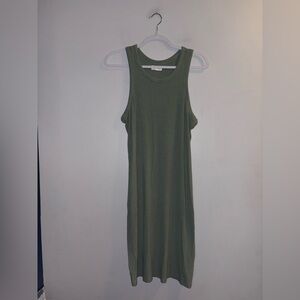 Hudson North | Green Ribbed Dress